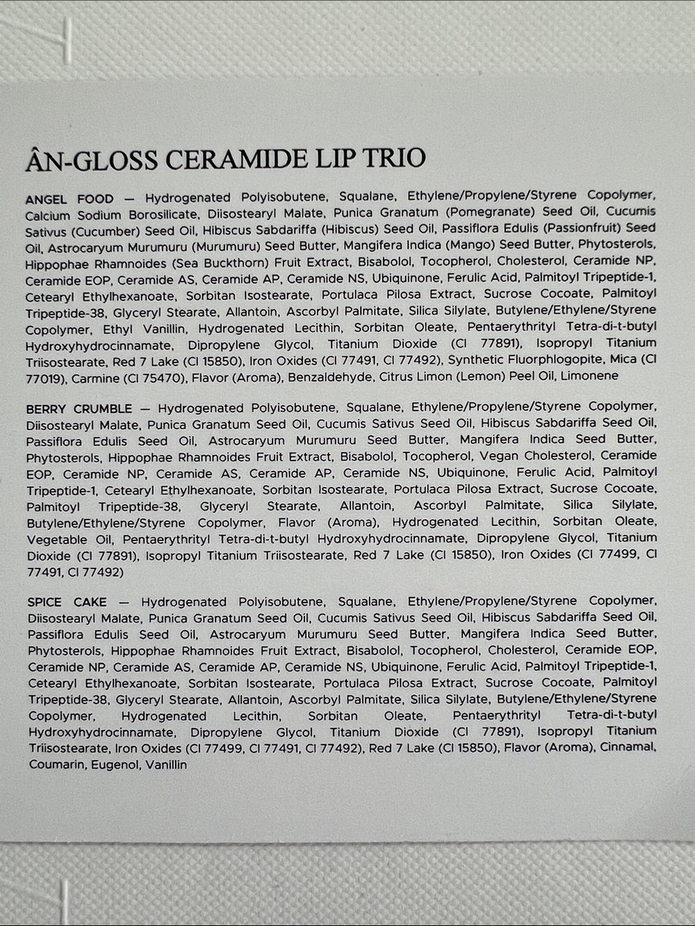 ANFISA ÂN-GLOSS Ceramide Lip Trio - Picture 8 of 9